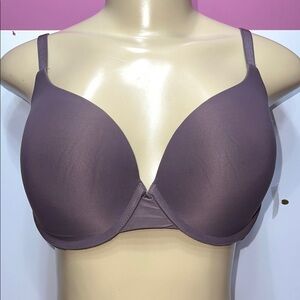 Victoria secret Purple Seamless‎ T-Shirt Bra with Plunge Neckline zs 34DD